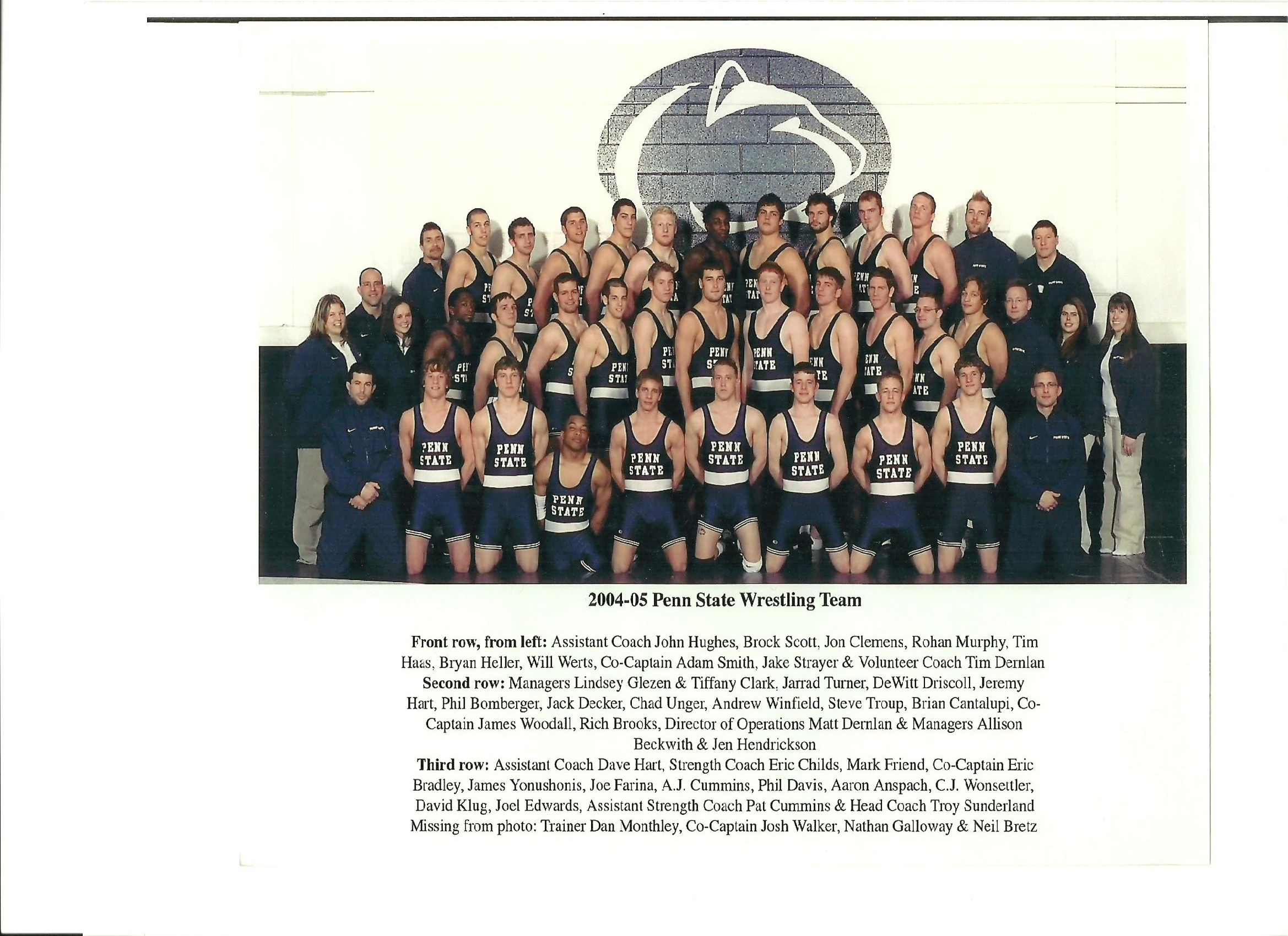 2004-05 Penn State Wrestling Team
